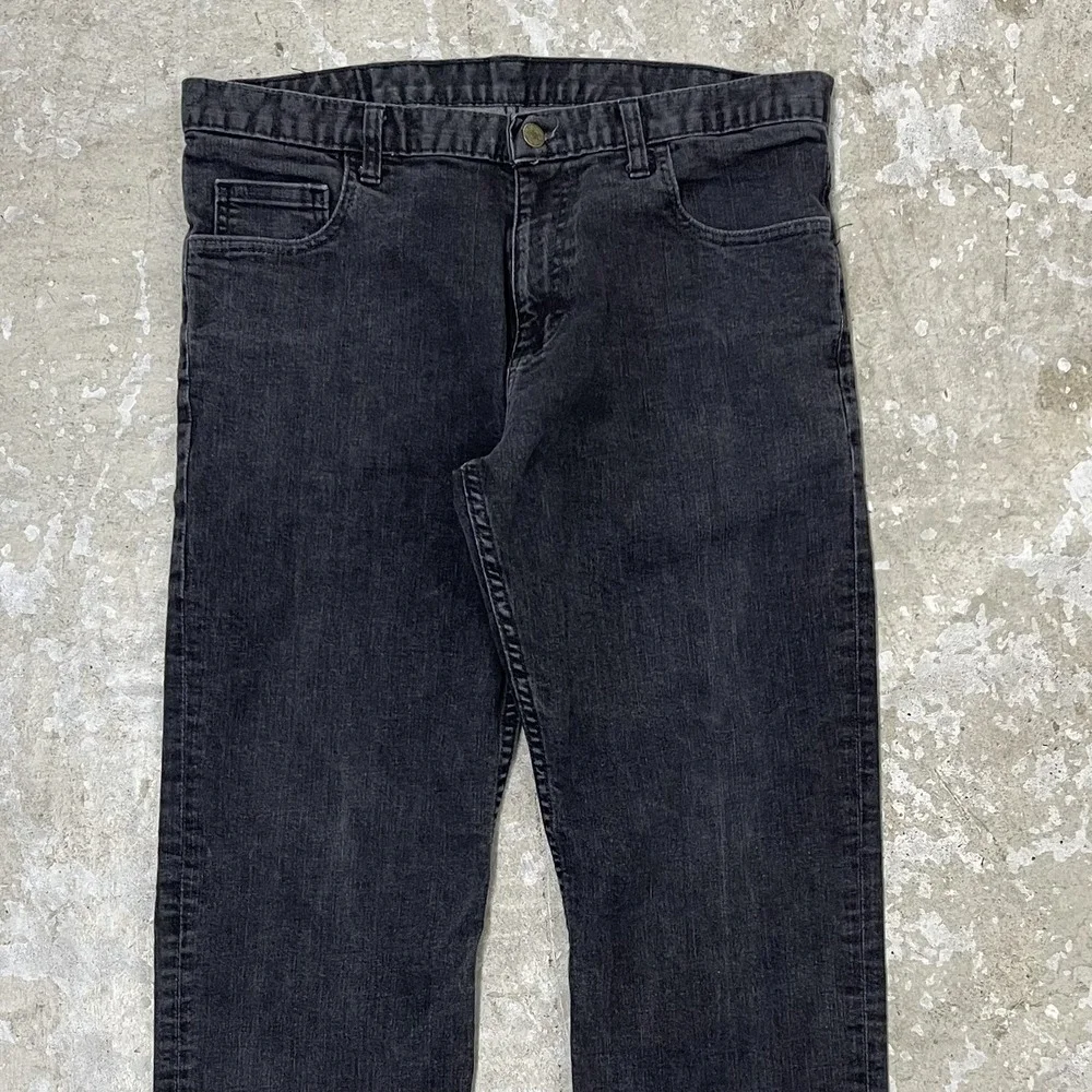 Dearborn‎ Denim Jeans Mens 35 Black Pants USA Straight Stretch Fits 35x31